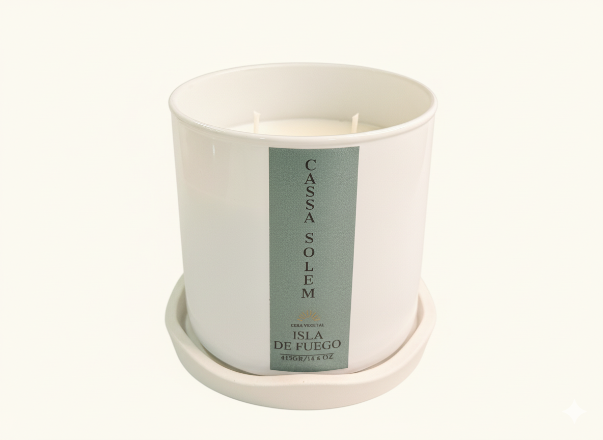 VELA ARTESANAL ISLA DE FUEGO 415 GR