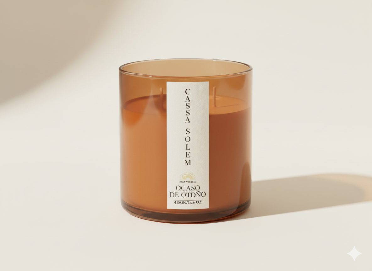 VELA ARTESANAL OCASO DE OTOÑO 415 GR