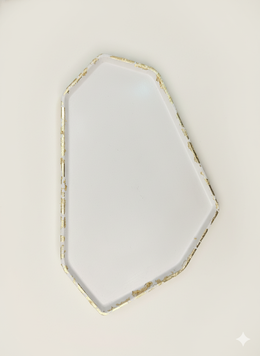 BASE REGULAR BLANCO CON DORADO