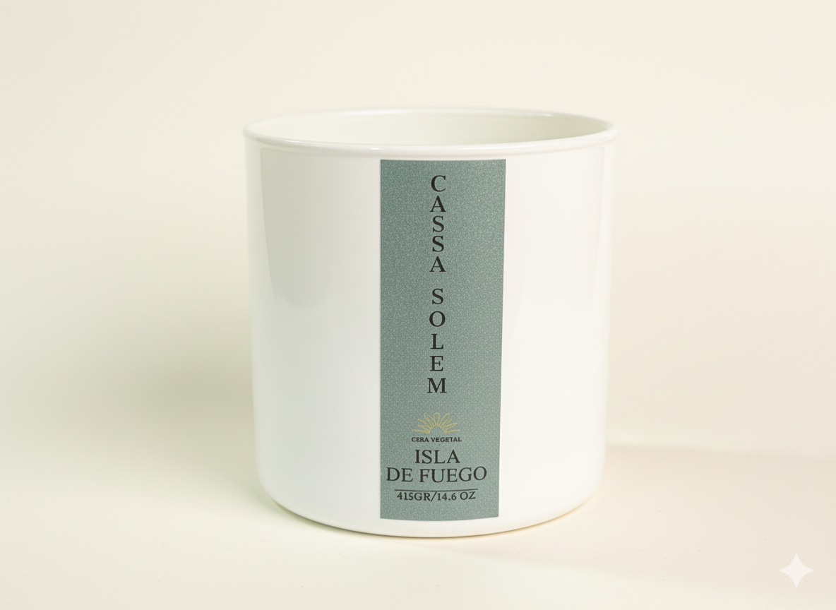 VELA ARTESANAL ISLA DE FUEGO 415 GR