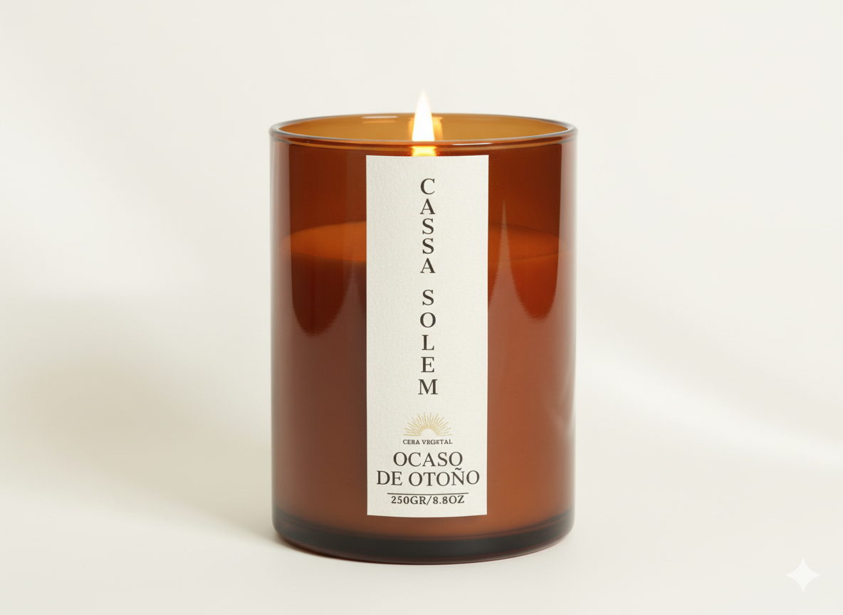 VELA ARTESANAL OCASO DE OTOÑO 250 GR