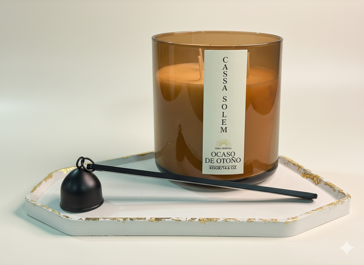 VELA ARTESANAL OCASO DE OTOÑO 415 GR