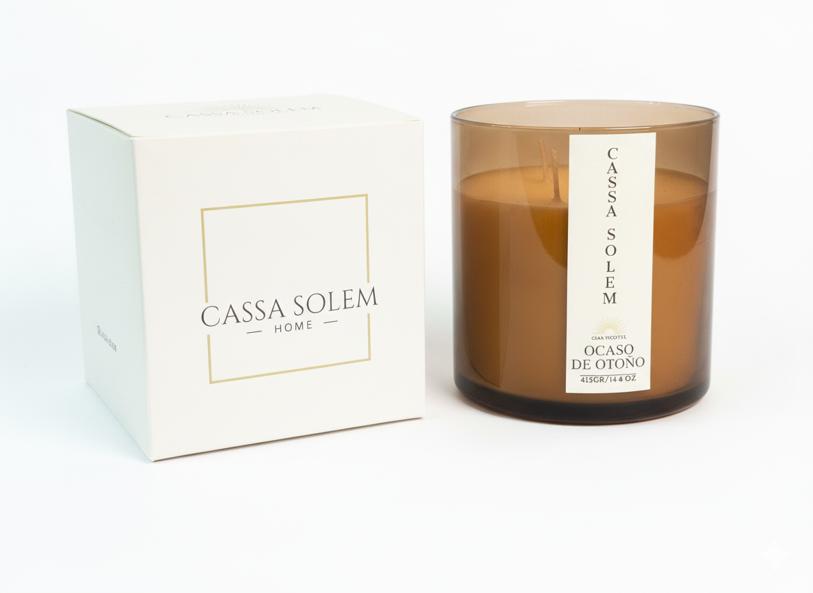 VELA ARTESANAL OCASO DE OTOÑO 415 GR